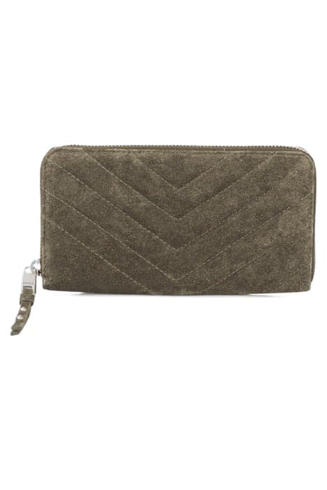 1440 COMPAGNON KAKI QUILTED CHEVRON WALLET KHAKI by IKKS