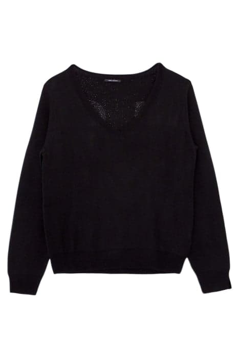 BLACK SWEATER LUREX XL LETTERING ON BACK BLACK by IKKS