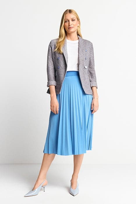 MIDI PLISSEE SKIRT RECYCLED CRUISE BLUE by Rich & Royal