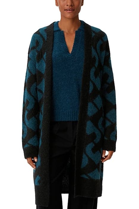 COMMA CARDIGAN BLUE GREEN by Comma