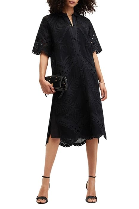 MERIA BRODERIE DRESS BLACK by AllSaints