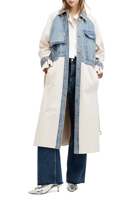 DAYLY TRENCH STONE WHITE by AllSaints