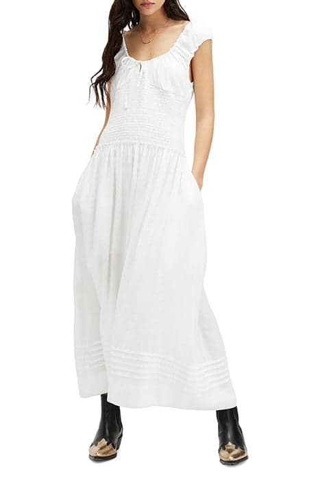 ELIZA MAXI DRESS CHALK WHITE by AllSaints