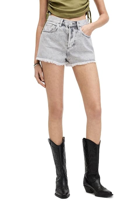 HEIDI DENIM SHORT SNOW GREY by AllSaints