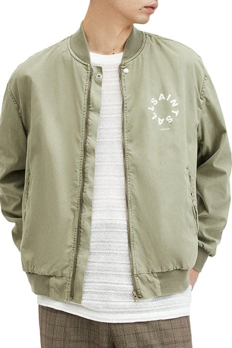 TIERRA FADED BOMBER HERB GREEN by AllSaints