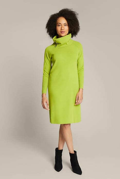 KNIT ECO VISCOSE SWEATER WITH DETACHABLE COLLAR GREEN by Elena Mirò