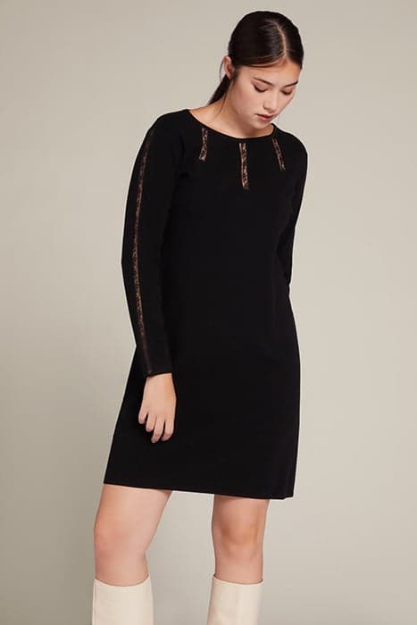 TRICOT MIDI-LENGTH DRESS BLACK by Elena Mirò