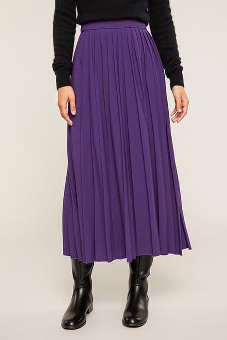 PLEATED MIDI SKIRT VIOLET by Motivi