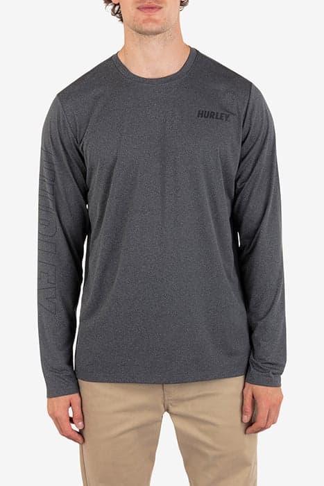 H2O-DRI EASTON FASTLANE LONG SLEEVE BLACK HEATHER by Hurley