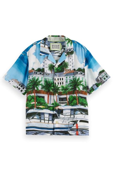 PLACED ARTWORK SHORT-SLEEVED SHIRT PLACED SCENERY by Scotch & Soda