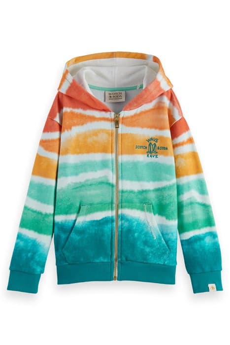 RELAXED-FIT ALL-OVER PRINTED HOODIE GRADIENT ALLOVER by Scotch & Soda