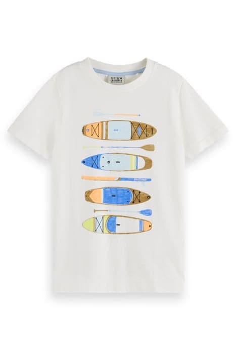 ARTWORK T-SHIRT OFF WHITE by Scotch & Soda