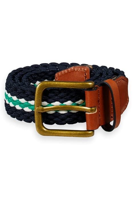 ELASTICATED BELT NIGHT/ PALM GREEN by Scotch & Soda