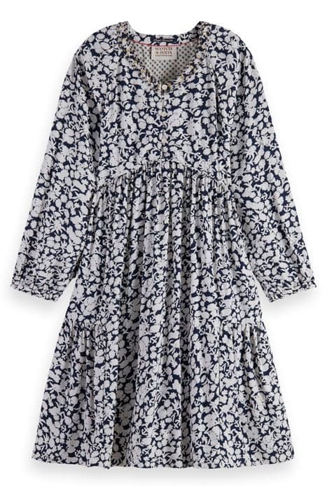 ALL-OVER PRINTED AND EMBELLISHED VISCOSE DRESS ANCHOR FLORAL by Scotch & Soda