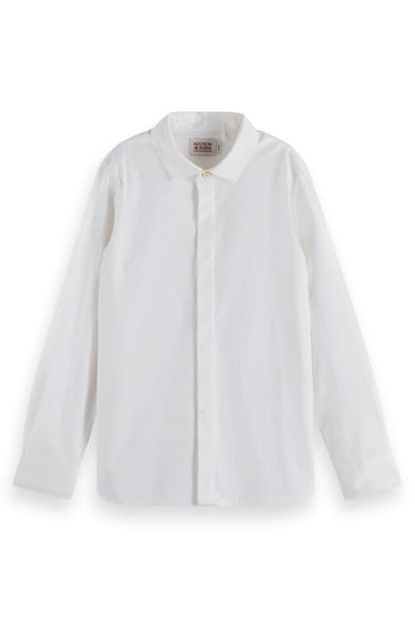 SLIM-FIT - STRUCTURED SHIRT WHITE by Scotch & Soda