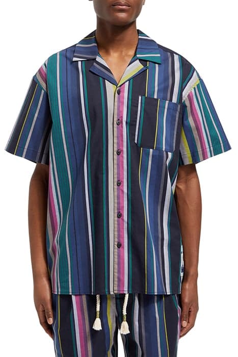 MULTICOLOUR STRIPED FINE COTTO BLACK MULTI STRIPE by Scotch & Soda