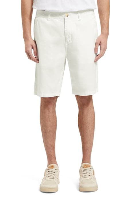 STUART - COTTON-BLEND TWILL SH WHITE by Scotch & Soda