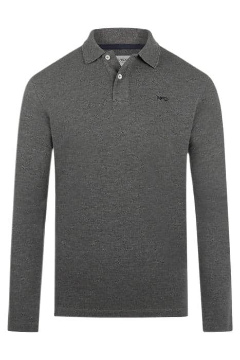 LONG SLEEVE POLO DARK GREY MELANGE by McGregor