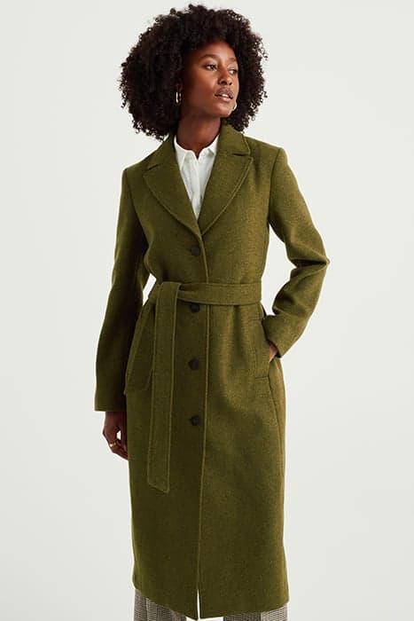 COAT DARK GREEN by WE Fashion