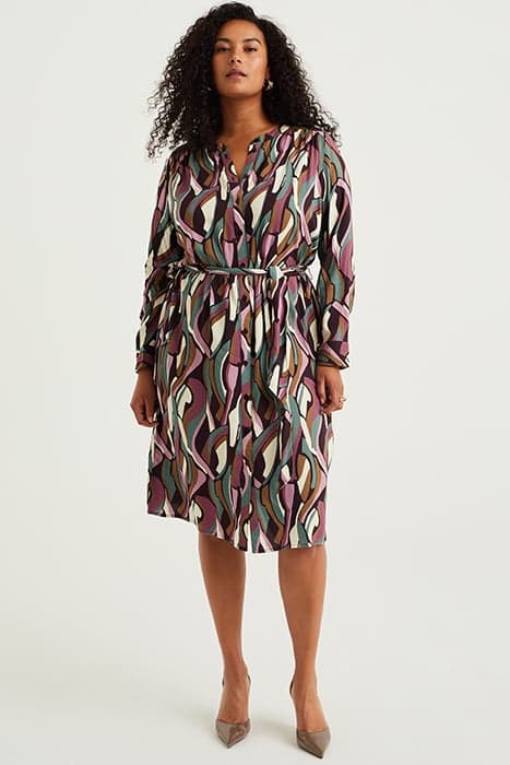 DRESS MID LENGTH MULTI-COLOURED by WE Fashion