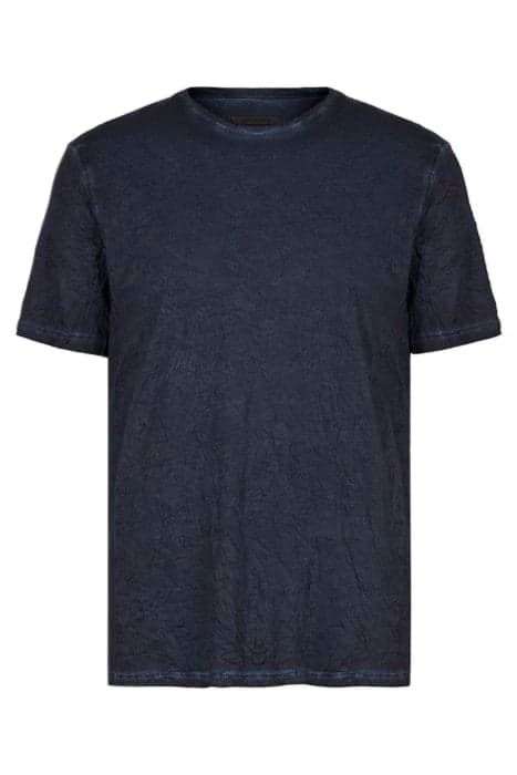 REGULAR FIT SS CREW WITH GARMENT DYE AND CAPRI BLUE by John Varvatos