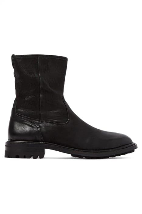 ESSEX SHEARLING ZIP BOOT MINERAL BLK by John Varvatos