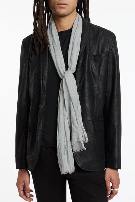 DIZZY PAISLEY PRINTED SCARF GREY MIST by John Varvatos