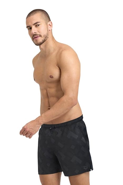 MEN'S ARENA EVO BEACH SHORT AO BLACK-GREY MULTI by Arena