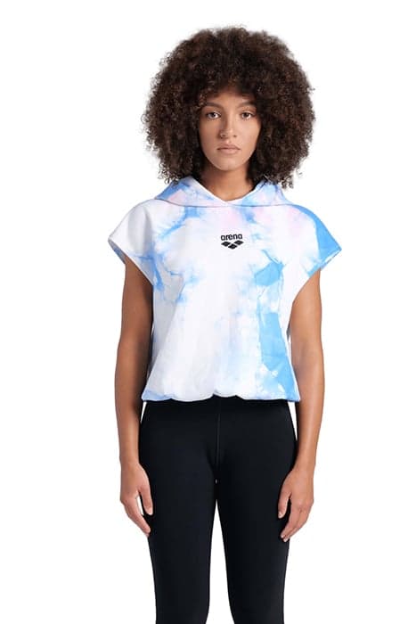 WOMEN'S HOODED SLEEVELESS SWEAT MPH CYAN MULTI TIE&DYE by Arena