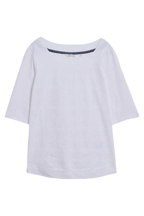 WEAVER EMBROIDERED TOP BRILLIANT WHITE by White Stuff