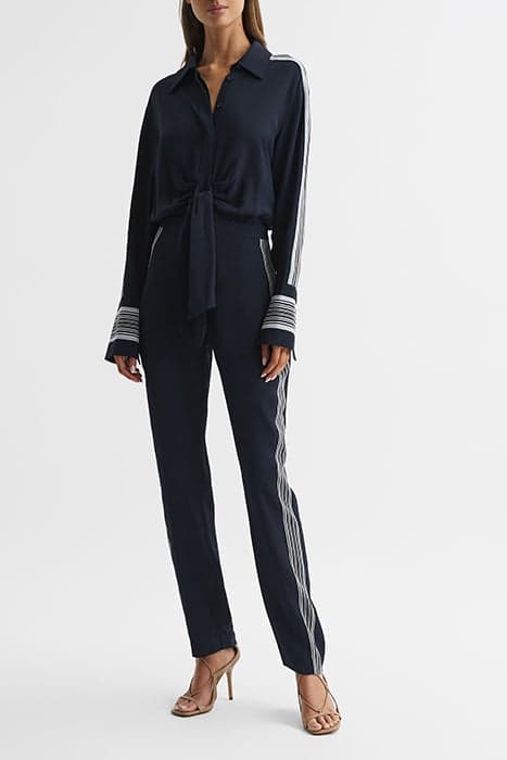 SELMA-LONG SLEEVE JUMPSUI NAVY by Reiss