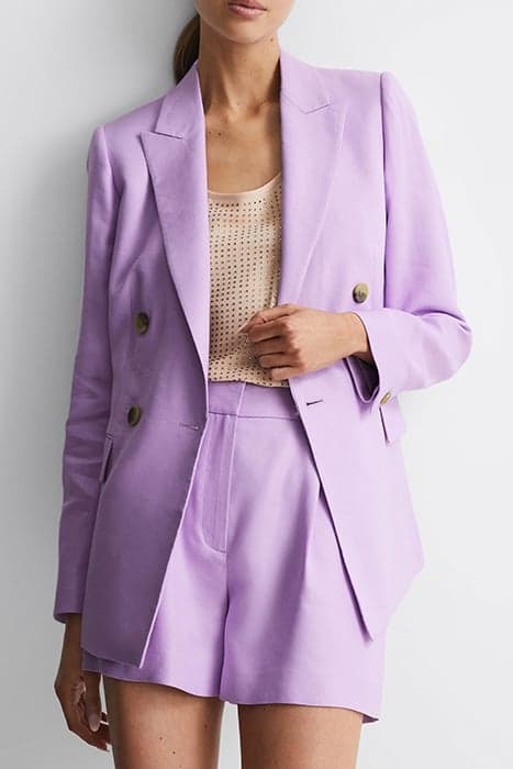 HOLLIE-DB LINEN BLAZER LILAC by Reiss