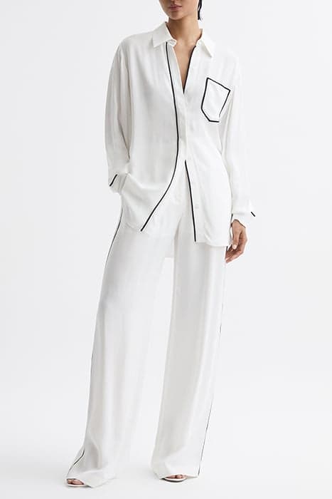 GINA-SIDE STRIPE CO-ORD S IVORY by Reiss