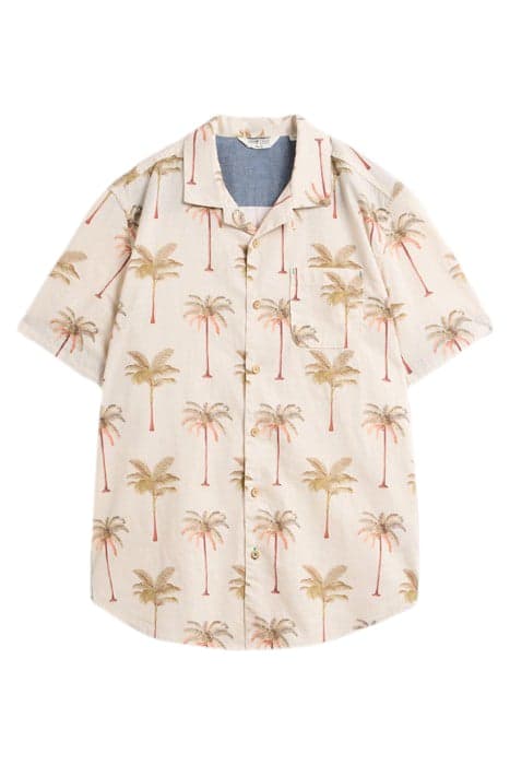 PALM TREE PRINTED SHIRT NATURAL PRINT by White Stuff