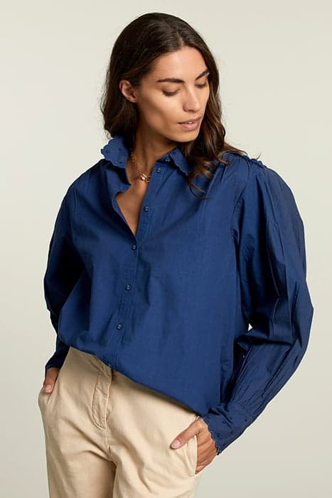 BLUE BLOUSE WITH BUTTONS by River Woods