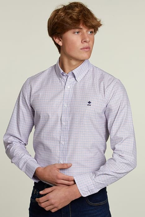 CUSTOM FIT CHECKED SHIRT MULTI by River Woods