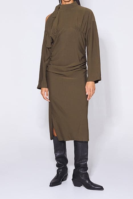 KHAKI MIDI DRESS by Bimba y Lola