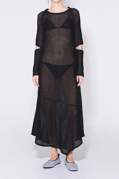 BLACK JERSEY-KNIT DRESS by Bimba y Lola