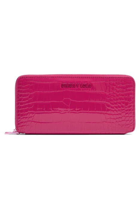 FUCHSIA MOCK CROC BOOK WALLET by Bimba y Lola