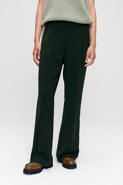 DUKE WIDE LEG PANTS DARK GREEN by Zenggi