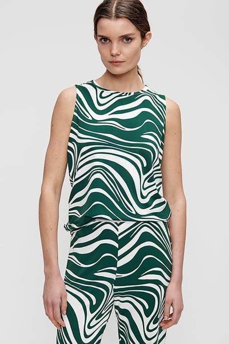 SLEEVELESS TOP SPRING GREEN by TRVL DRSS