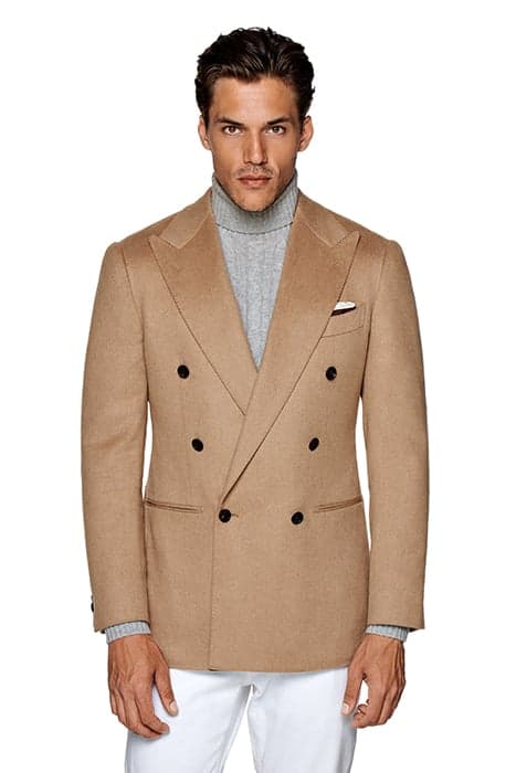 MID BROWN TAILORED FIT HAVANA BLAZER by Suitsupply