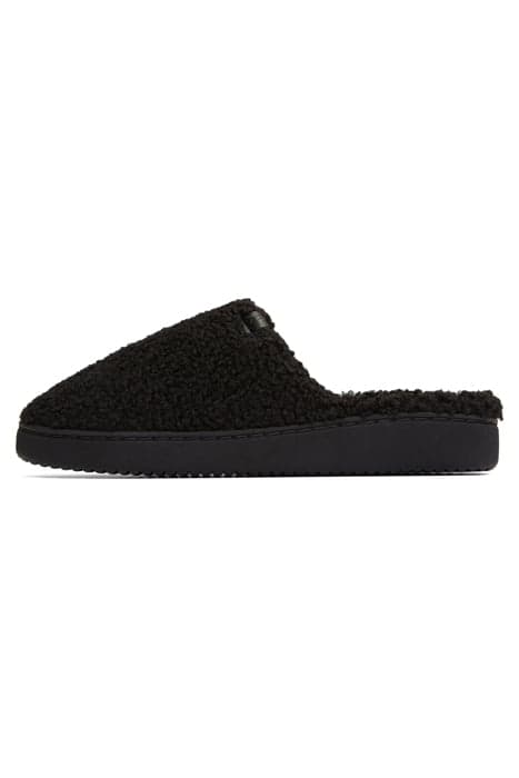 HOME SLIPPERS TEDDY BLACK by ASPACT