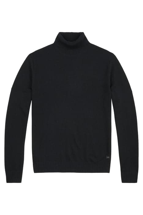 WALTON | MERINO CASHMERE ROLLNECK SWEATER PURE BLACK by WAHTS