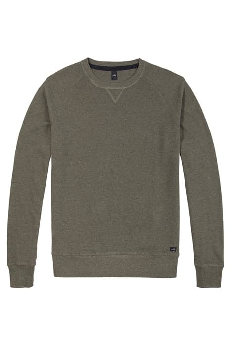 ROWE | PIQUÉ SWEATER ARMY GREEN MELANGE by WAHTS