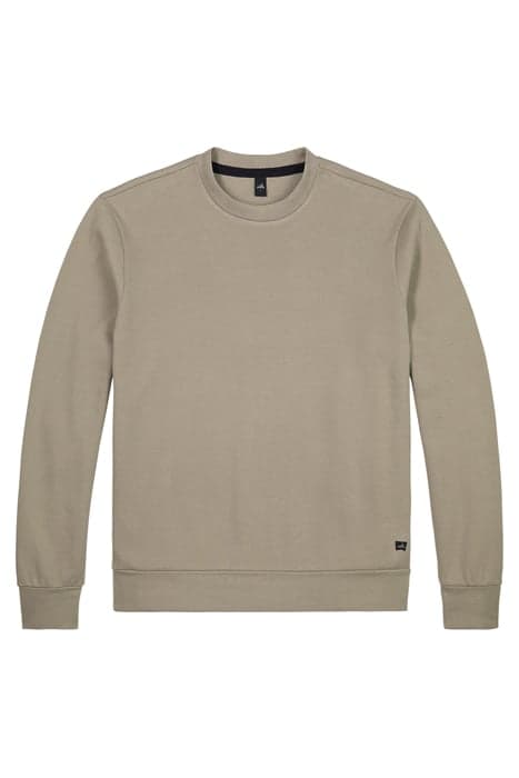 CAMPBELL | DOUBLE FACE PIQUÉ SWEATER SLATE BEIGE by WAHTS