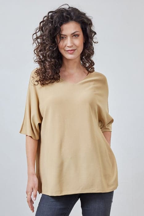 PULLOVER FRESCO, SHORT SLEEVES SAND by DIDI