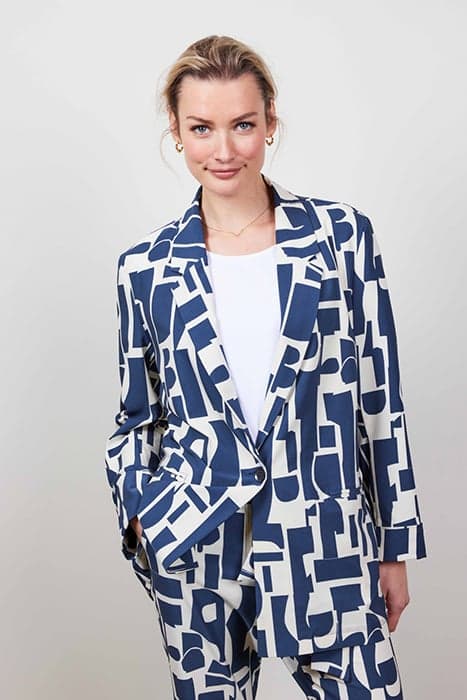 TRAVEL BLAZER MIDA PRINT DARK BLUE WITH GALAXY 2.0 PRINT by DIDI