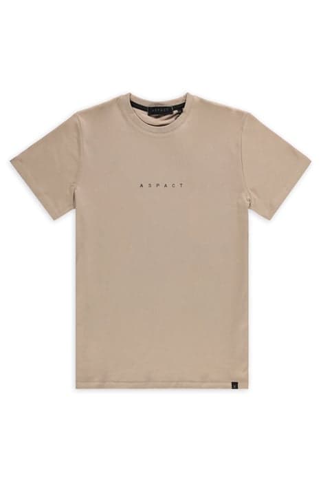 EMBROIDERY TEE TAUPE by ASPACT