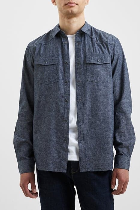 DENIM WESTERN SHIRT BLUE by French Connection